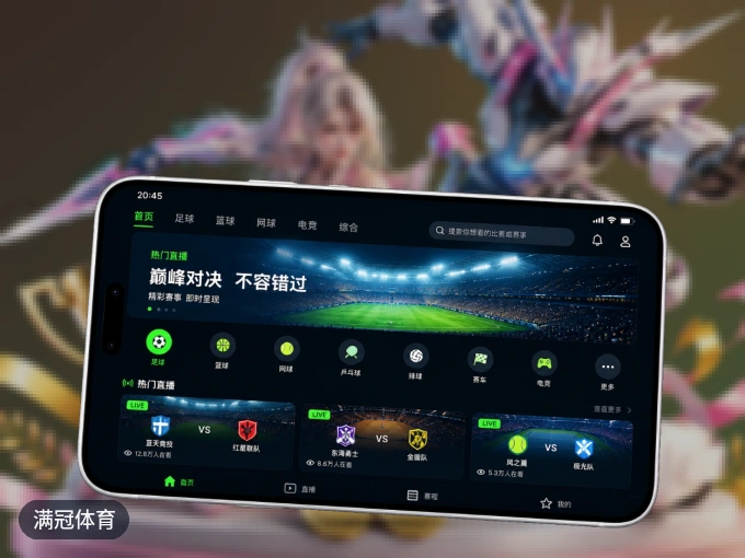 下载满冠体育 APP，随时关注赛况